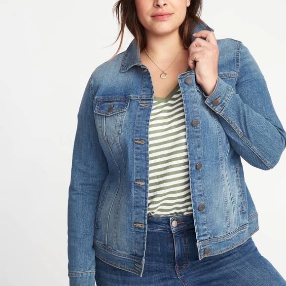 old navy plus size denim jacket